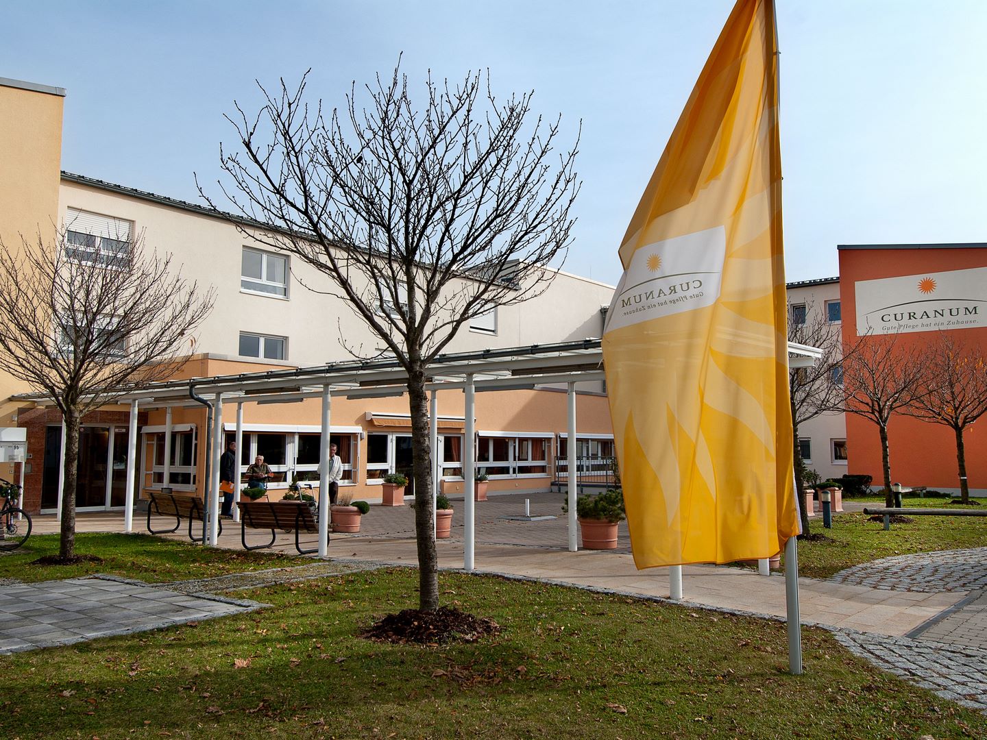 Ansicht der Terrasse des Seniorenzentrums in Germering 